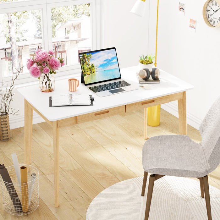 Caidence Solid Wood Desk (H 29,53 po x l 47,2 po x P 21,7 po)