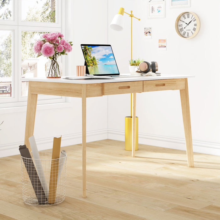 Caidence Solid Wood Desk (H 29,53 po x l 47,2 po x P 21,7 po)