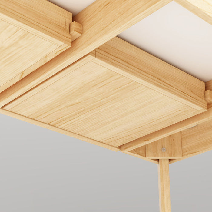 Caidence Solid Wood Desk (H 29,53 po x l 47,2 po x P 21,7 po)