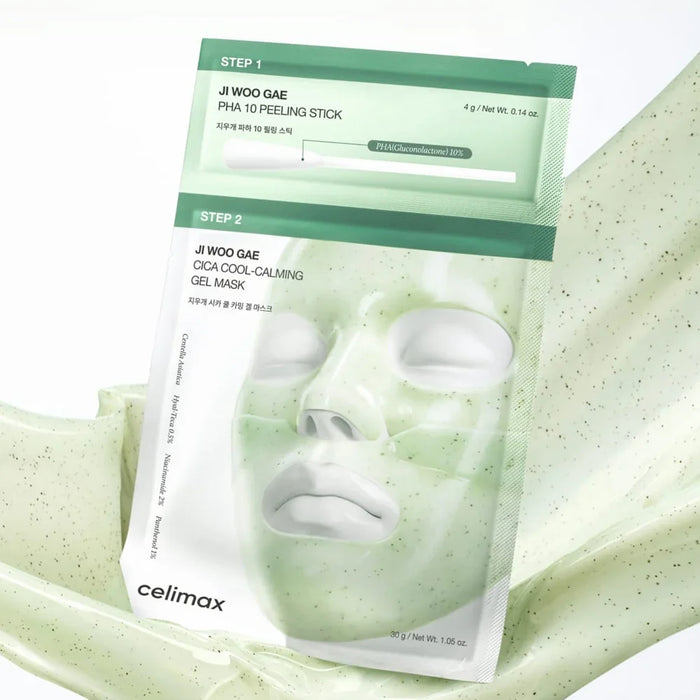 [celimax] JI WOO GAE Cica PHA Peel 2-Step Gel Mask 34g - Ballagrio