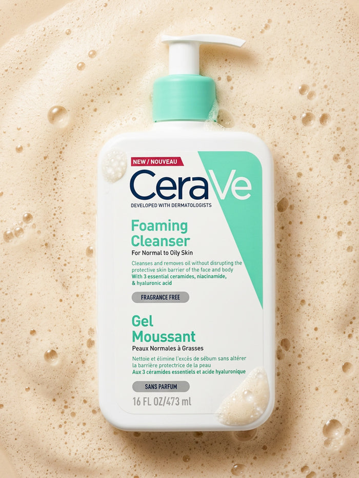 Cerave Foaming Cleanser For Normal To Oily Skin