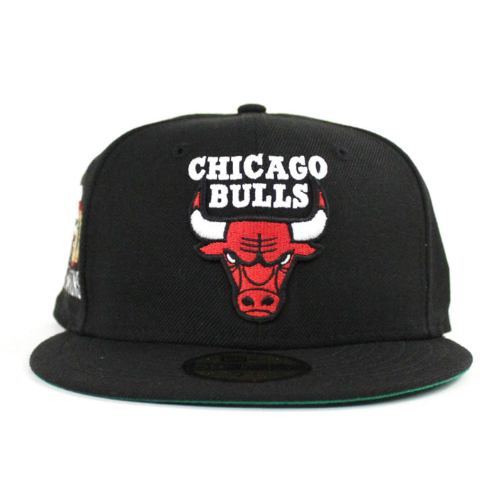 Chicago Bulls NBA CHAMP New Era 59fifty Fitted Hat (Black Gray Under Brim)