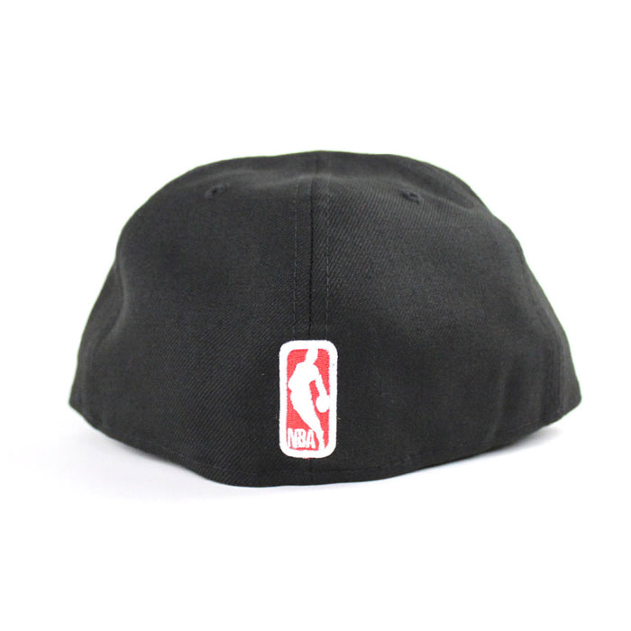 Chicago Bulls New Era 59fifty Fitted Hat (Upside Down BLACK Gray Under Brim)
