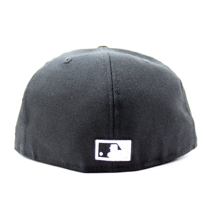 Chicago Cubs 1908 World Series New Era 59Fifty Fitted Hat (Black Pink Under Brim)