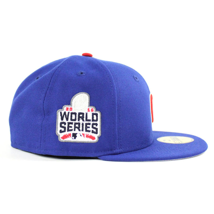 Chicago Cubs 2016 World Series New Era 59Fifty Fitted Hat (Blue Gray Under Brim)
