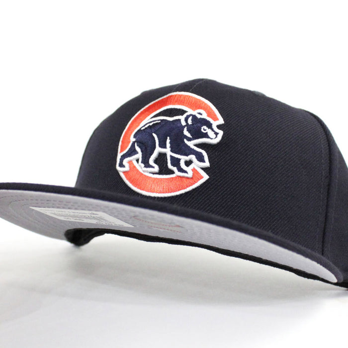 Chicago Cubs New Era 59Fifty Fitted Hat (Chicago Bears Color Navy Orange Gray Under Brim)