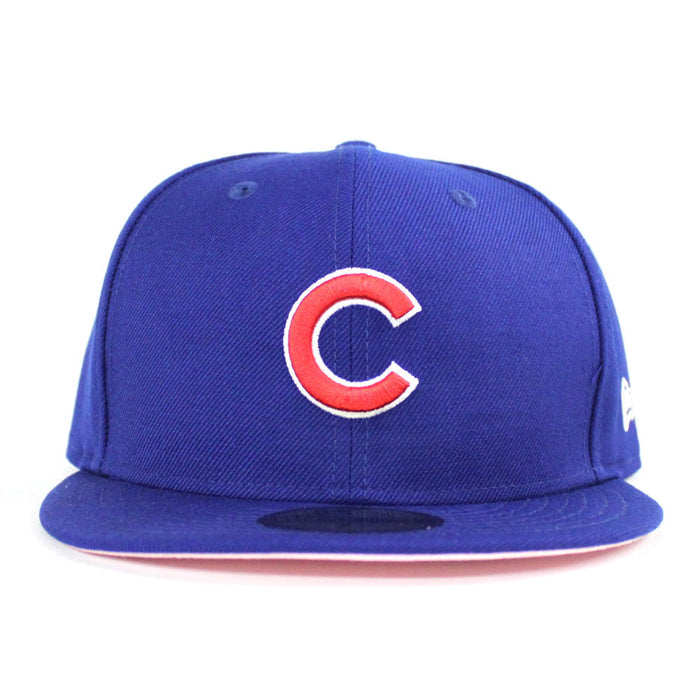 Chicago Cubs New Era 59Fifty Fitted Hat (Team Color Pink Under Brim)