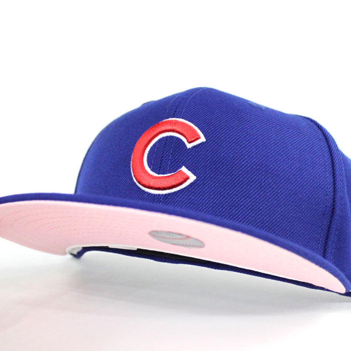 Chicago Cubs New Era 59Fifty Fitted Hat (Team Color Pink Under Brim)