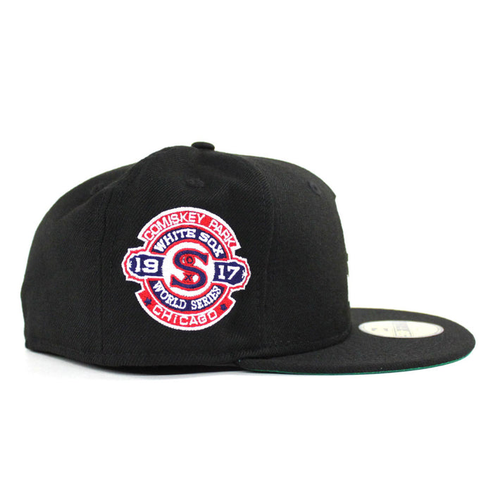 Chicago White Sox 1917 New Era 59Fifty Fitted Hat (Black Green Under Brim)