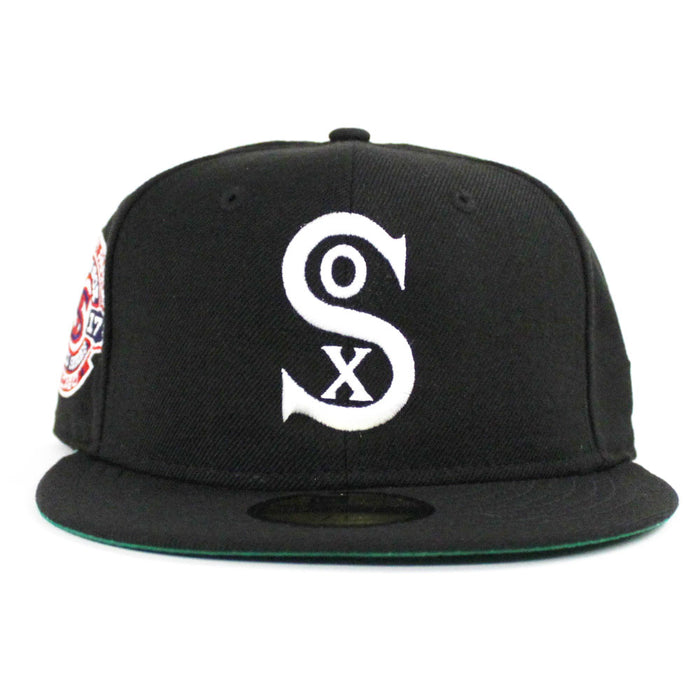 Chicago White Sox 1917 New Era 59Fifty Fitted Hat (Black Green Under Brim)