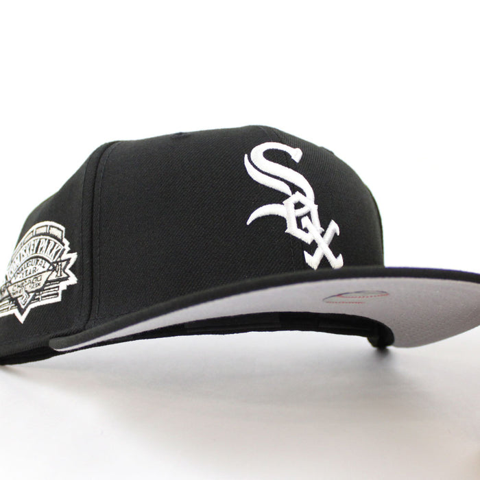 Chicago White Sox COMISKEY PARK New Era 59Fifty Fitted Hat (Black Grey Under Brim)