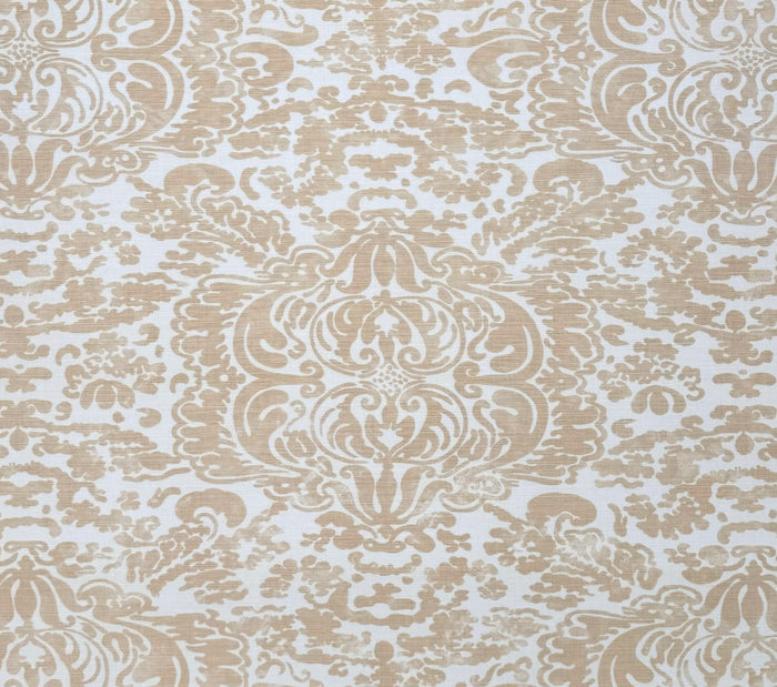 China Seas Fabric: San Marco - Custom Cream on Tinted Belgian Linen / Cotton