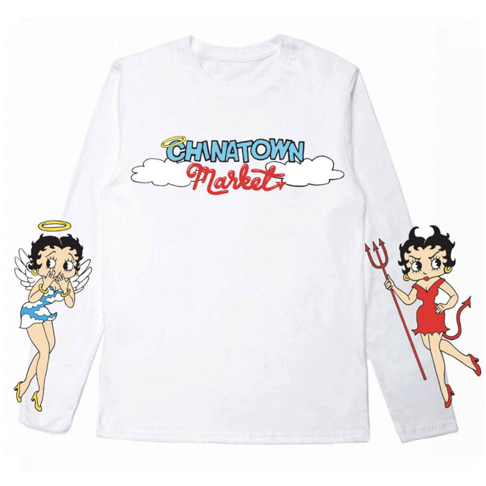 Chinatown Market ANGEL DEVIL LONG SLEEVE (White)