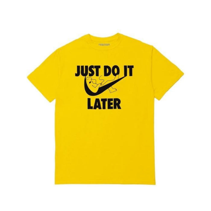 Chinatown Market JUST DO IT LATER T-SHIRT (Yellow)