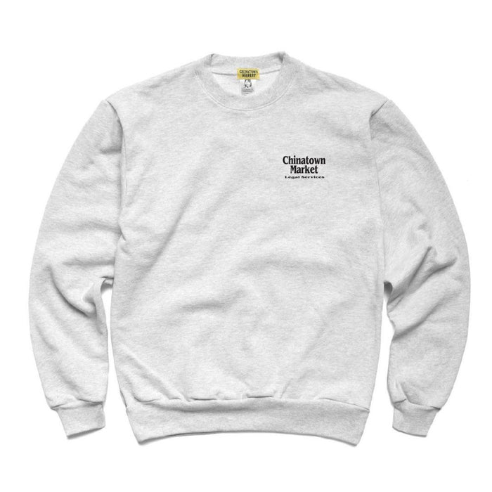 Chinatown Market LEGAL SERVICES CREWNECK (Gray)