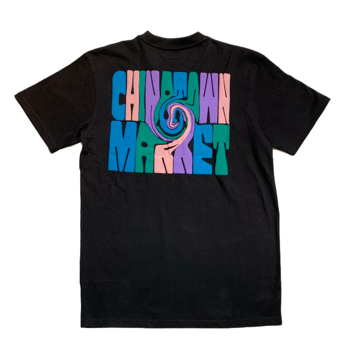 Chinatown Market SWIRL T-SHIRT (Black)