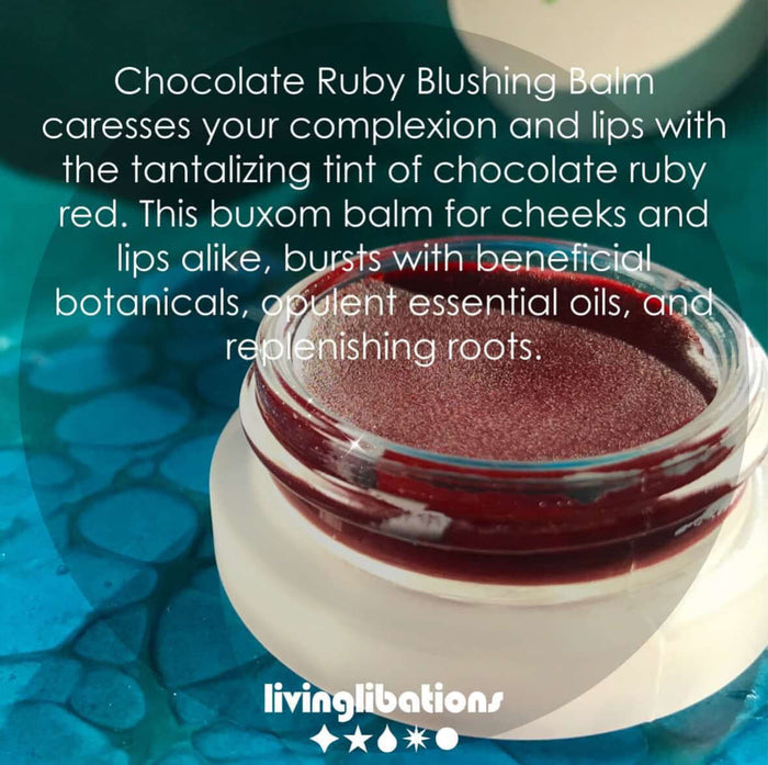 Chocolate Ruby Blushing Balm - Living Libations