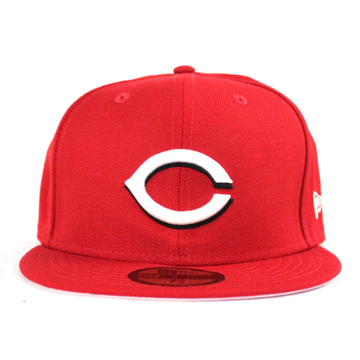 Cincinnati Reds New Era 59Fifty Fitted Hat (Team Color Pink Under Brim)