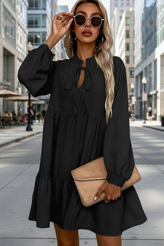 🏙️ City Spell Smocked Dress