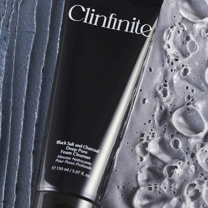 [Clinfinite] Black Salt and Charcoal Deep Pore Foam Cleanser 150ml - Ballagrio
