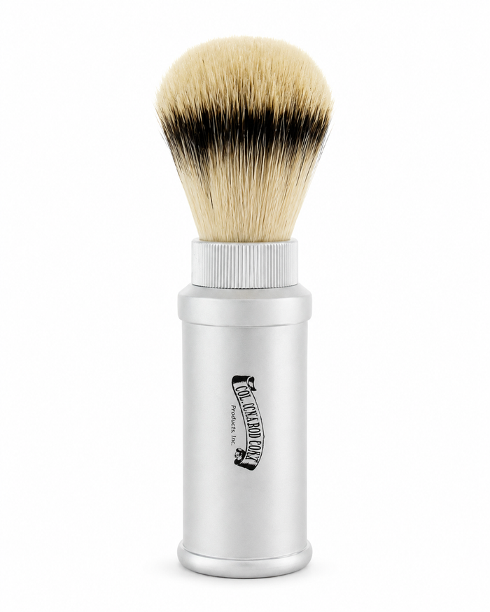 Colonel Conk Synthetic Shaving Brush With Travel Case