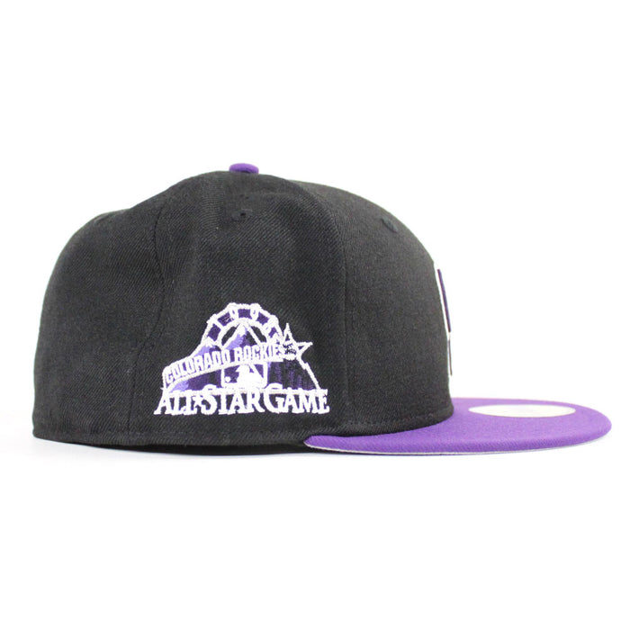 Colorado Rockies 1998 All Star Game New Era 59Fifty Fitted Hat (Black Purple Visor Gray Under Brim)