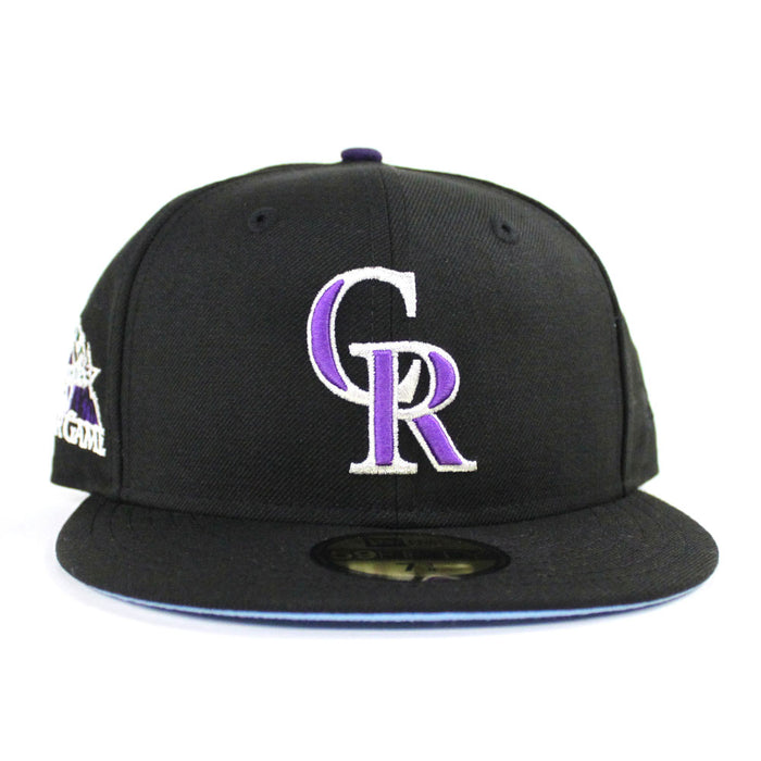 Colorado Rockies 1998 All Star Game New Era 59Fifty Fitted Hat (Black Sky Blue Under Brim)
