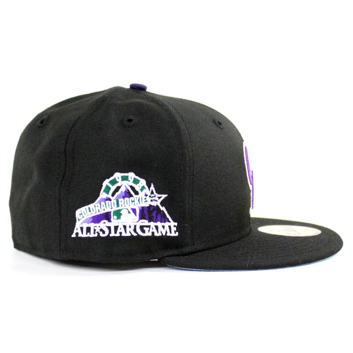 Colorado Rockies 1998 All Star Game New Era 59Fifty Fitted Hat (Black Sky Blue Under Brim)