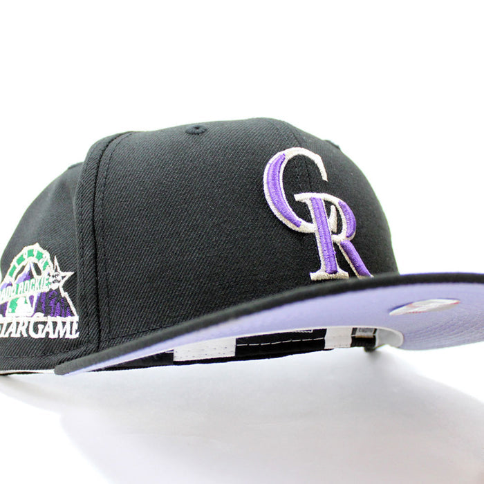 Colorado Rockies 1998 All Star Game New Era 59Fifty Fitted Hat (Lavender Under Brim)