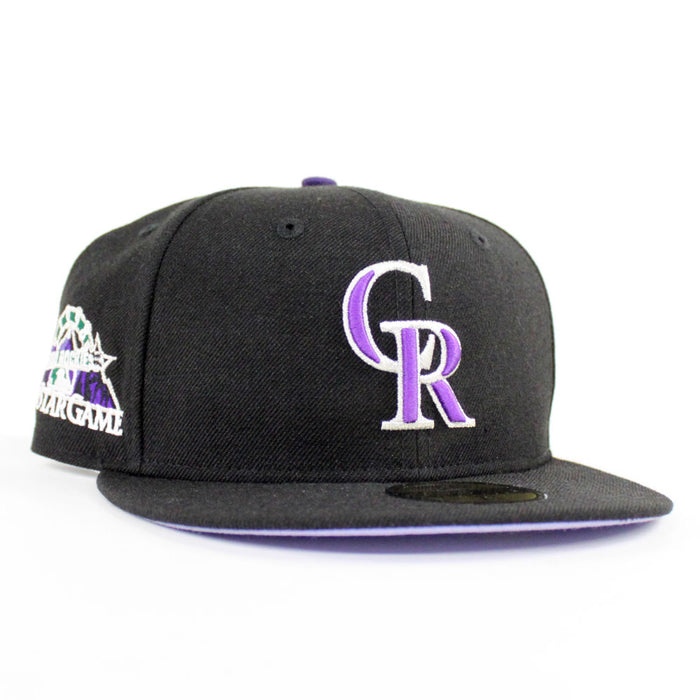 Colorado Rockies 1998 All Star Game New Era 59Fifty Fitted Hat (Lavender Under Brim)