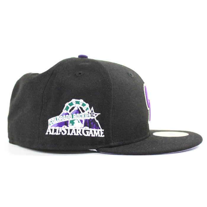 Colorado Rockies 1998 All Star Game New Era 59Fifty Fitted Hat (Lavender Under Brim)