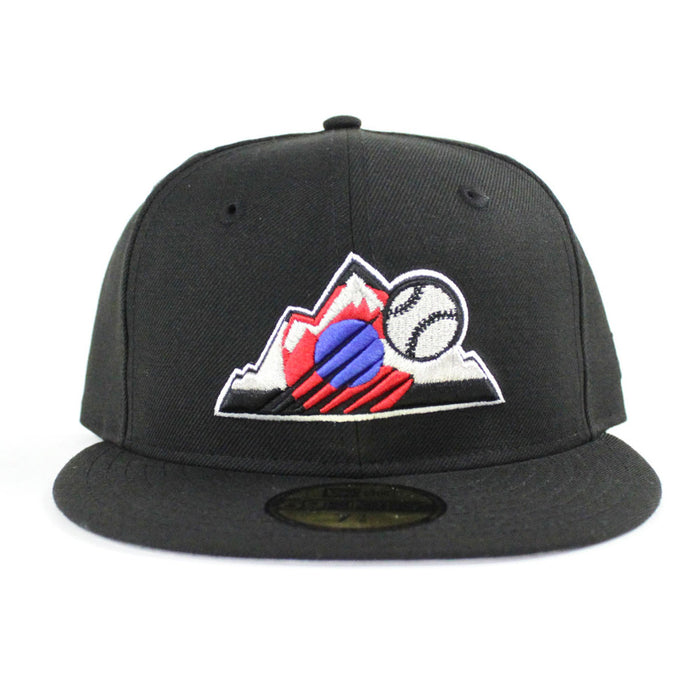 Colorado Rockies New Era 59Fifty Fitted Hat (Air Jordan 9 Dark Concord Gray Under Brim)