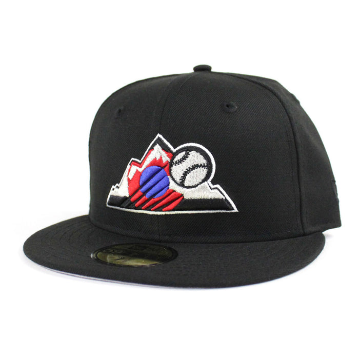 Colorado Rockies New Era 59Fifty Fitted Hat (Air Jordan 9 Dark Concord Gray Under Brim)