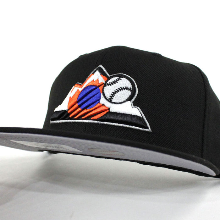 Colorado Rockies New Era 59Fifty Fitted Hat (Black Orange Blue Gray Under Brim)