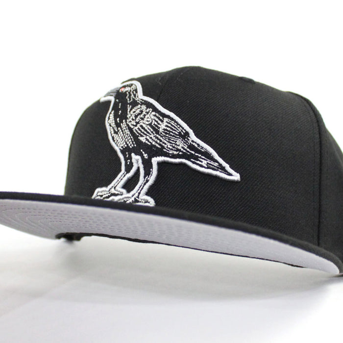 Crow New Era 59FIFTY Fitted Hat (Black Gray Under Brim)