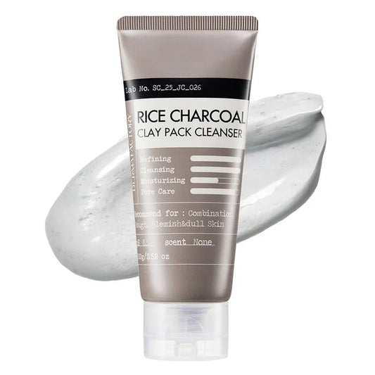 [DERMA FACTORY] Rice Charcoal Clay Pack Cleanser 100g - Ballagrio