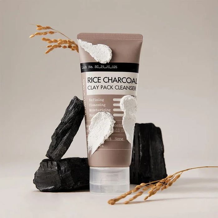 [DERMA FACTORY] Rice Charcoal Clay Pack Cleanser 100g - Ballagrio