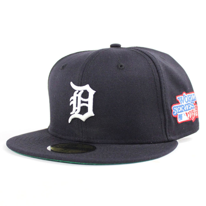 Detroit Tigers 1984 World Series New Era 59Fifty Fitted Hat (Navy Green Under Brim)