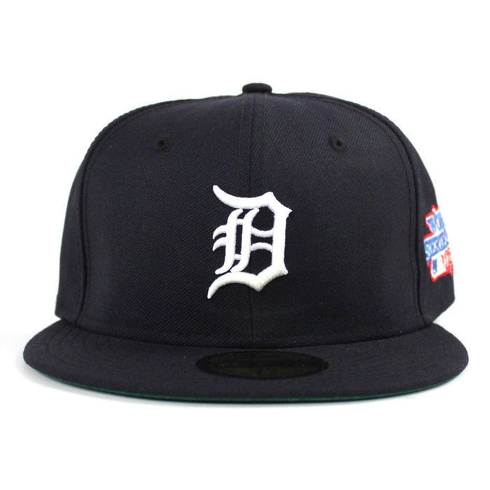 Detroit Tigers 1984 World Series New Era 59Fifty Fitted Hat (Navy Green Under Brim)
