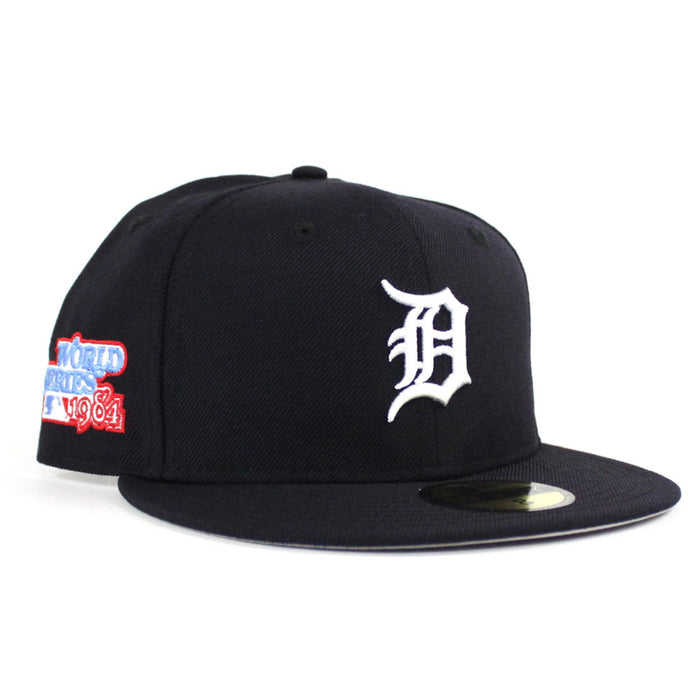 Detroit Tigers 1984 World Series New Era 59Fifty Fitted Hat Ver 2 (Navy Gray Under Brim)