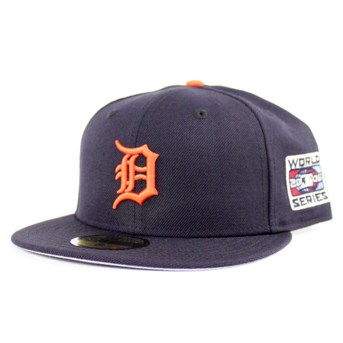 Detroit Tigers 2006 World Series New Era 59Fifty Fitted Hat Ver 2 (Navy Gray Under Brim)