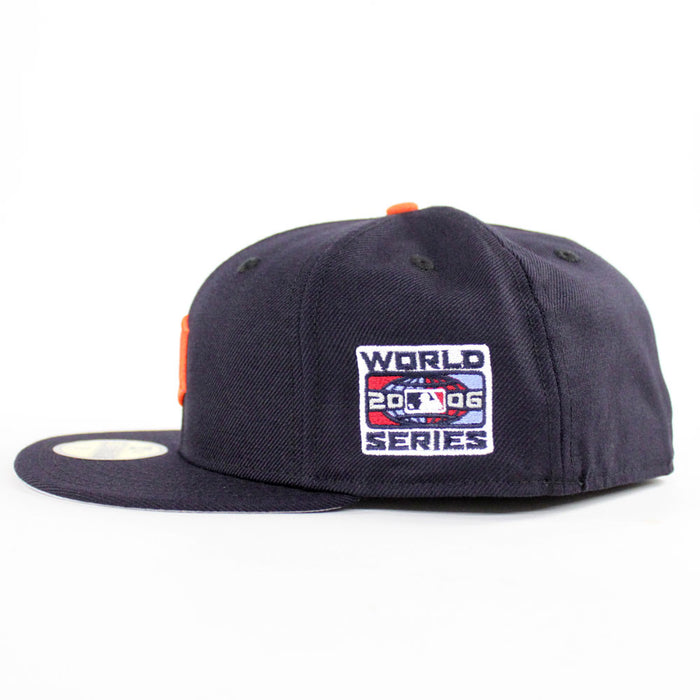 Detroit Tigers 2006 World Series New Era 59Fifty Fitted Hat Ver 2 (Navy Gray Under Brim)