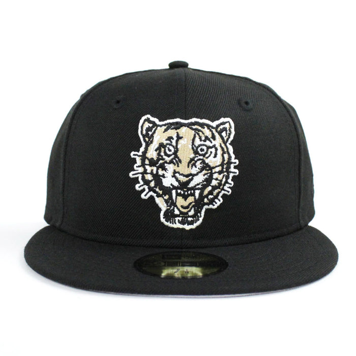 Detroit Tigers New Era 59Fifty Fitted Hat (Air Jordan 4 Wheat Black Gray Under Brim)