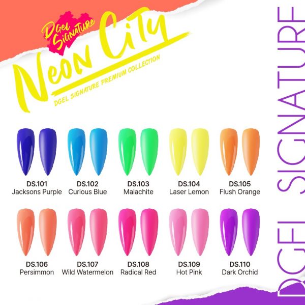 DGEL Signature Color Gel Neon City Collection | GlamTouch UK