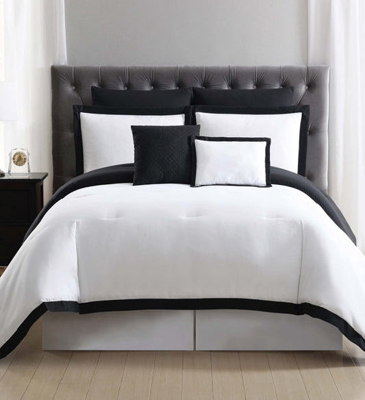 Ensemble d'édredon 7 pièces en microfibre moderne et contemporain Everyday (king size )
