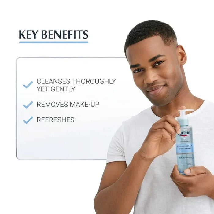 [Eucerin] Dermato Clean Refreshing Cleansing Gel 200ml - Ballagrio