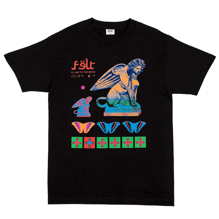 FELT TO THE MOON T-SHIRT (Black)