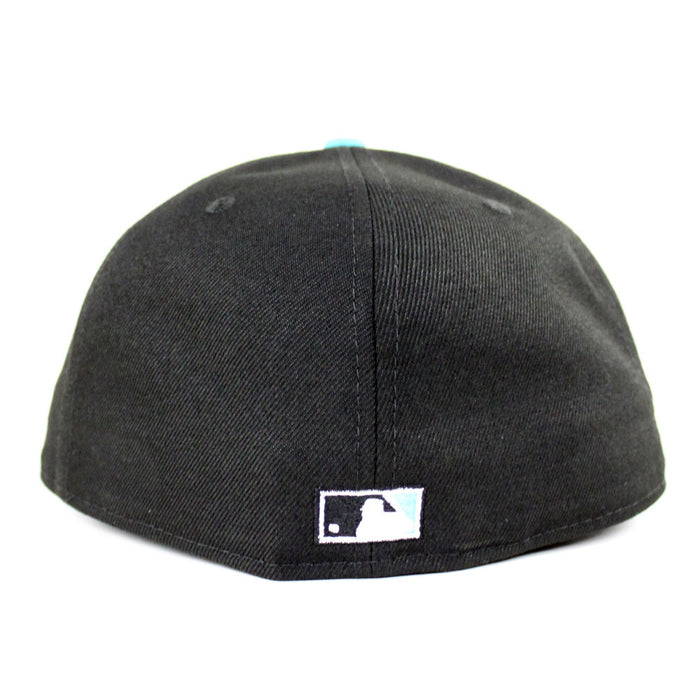 Florida Marlins 10 ANNIVERSARY New Era 59Fifty Fitted Hat (Black PINK Under brim)