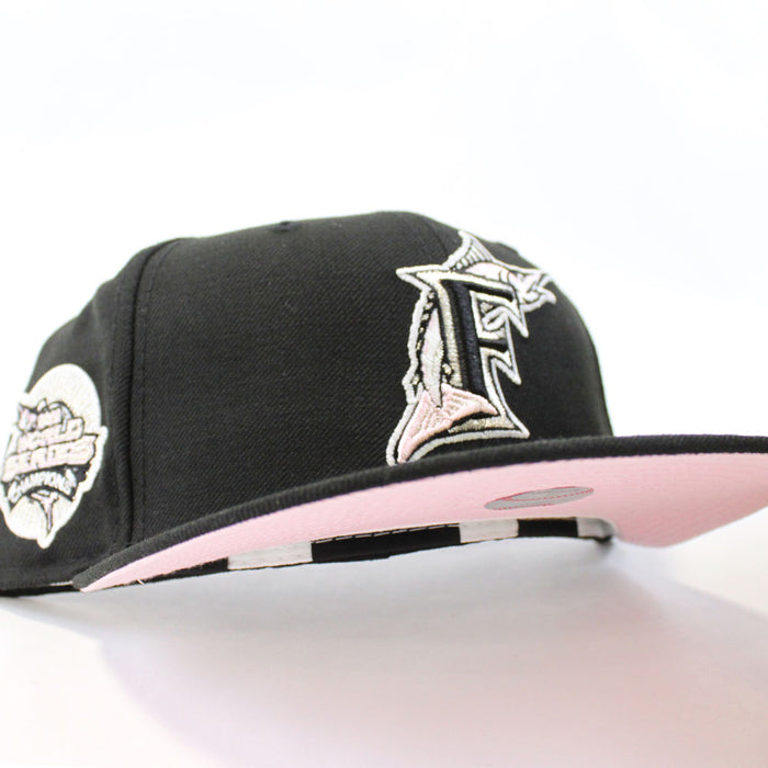 Florida Marlins 2003 World Series New Era 59Fifty Fitted Hat (Black Pink Under brim)