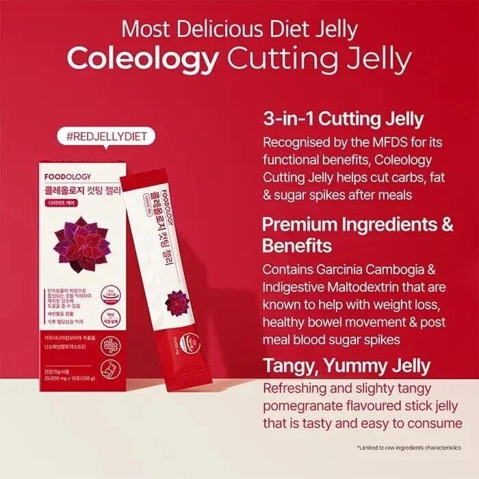 Foodology Coleology Cutting Jelly 10Sticks × 250g